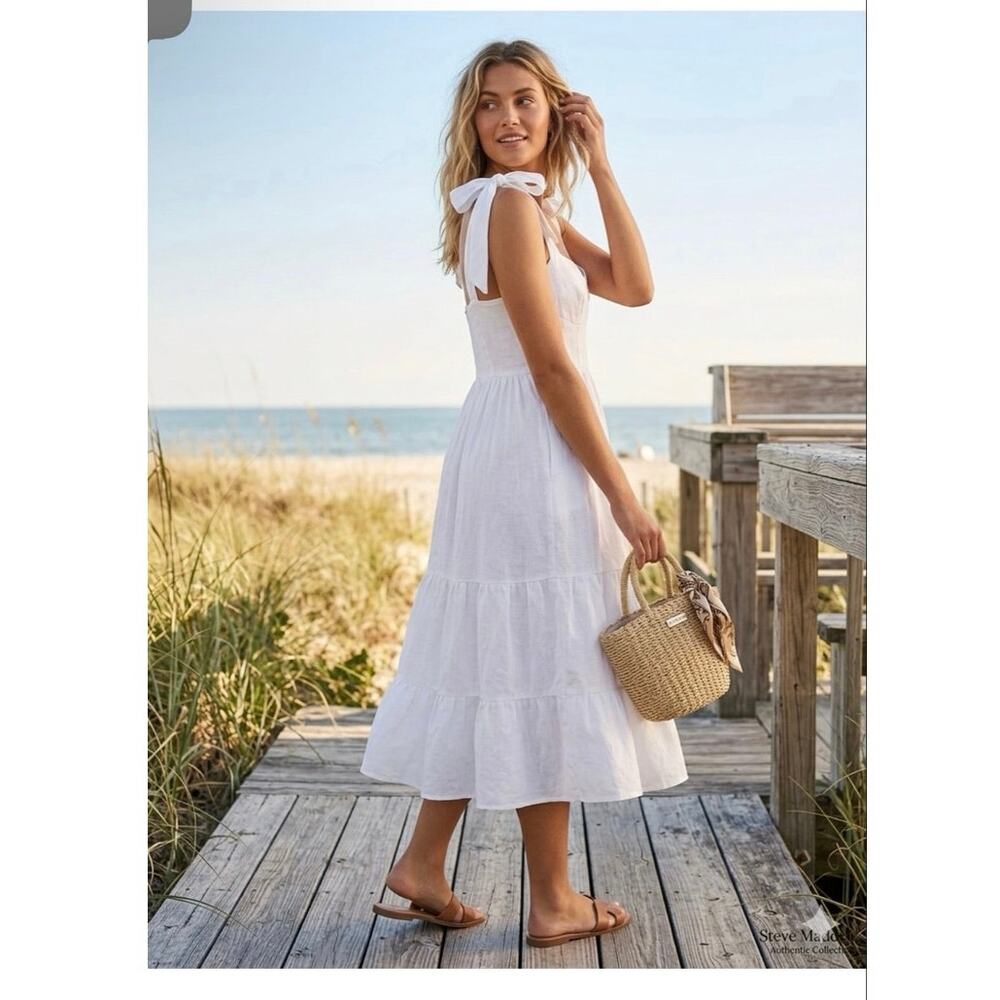 NWT SteveMadden SophiaRose romantic cottage wedding coastalBeachy TieredSundress